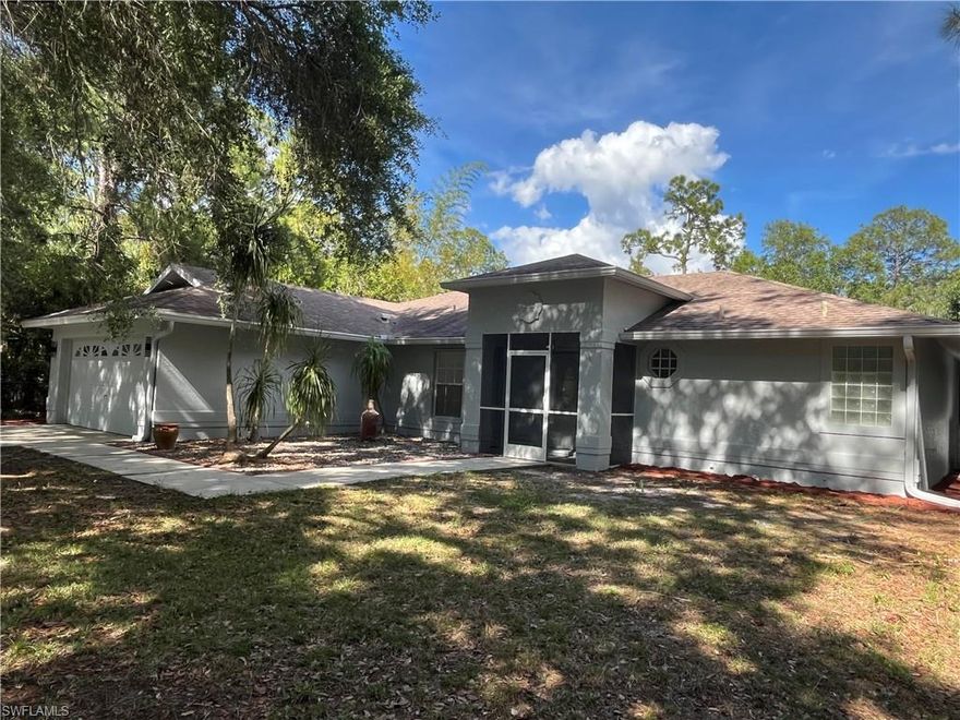 Beautifully remodeled 3bd/2br pool home on an oversized lot surrounded by mango, star fruit and lychee trees as well in a quiet area.  Upgraded with reverse osmosis system, heated pool with shallow play/relaxation area. 2018 roof and 2021 HVAC, kitchen island with quartz countertops and eat-in area are just a few extra features waiting for you to enjoy.