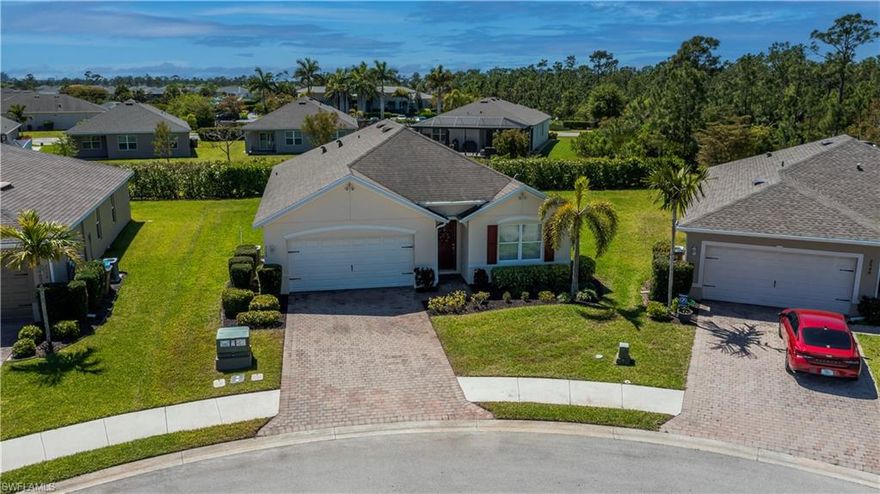 You'll love this popular 4 Bed 2 Bath 2017 D.R. Horton Cali model with a much desired open concept, split bedroom floorplan of 1828 square feet of roomy and comfortable living!  Immaculately maintained and pristine clean, don't miss out on this beauty in the Village of Entrada gated community which has super LOW HOA, NO CDD, NO flood insurance required, Move in Ready, & priced to sell!  Location, Location, Location, as this home is just steps away from ALL amenities and on a cul-de-sac!

Take note of these special UPGRADES & features starting with the EXTERIOR: St. Augustine lawn, rubber mulch, SCREENED lanai facing serene privacy hedges.  Your INTERIOR includes Newer GRANITE kitchen countertops, BACKSPLASH, SEALED tile and grout, ORNATE lighting fixtures, TOP GRADE interior painting, PLANK flooring in the den with ULTRA-PLUSH carpet and padding for all the bedrooms, CUSTOM window dressings and a Honeywell SMART Thermostat!  BRAND NEW Microwave, NEW Dryer, Washer & Hot Water Heater (both 2024), & LIKE NEW Stove/Oven. In the GARAGE: COBALT cabinet systems & Metal Overhead storage are in place.

Enjoy the tropical resort-like amenities of Entrada, complete with beach-style entry and lap pool, pickleball, tennis, bocce ball, & clubhouse/gym. Plenty of fun available with many social activities, games, clubs, food/coffee truck visits and produce/pop-up markets.  Conveniently located with easy access to vibrant downtown Ft. Myers and the No Toll FREE bridges, shopping, movie theatres, live theatre, restaurants and BOTH airports (Punta Gorda & Ft. Myers).