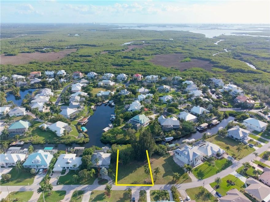 Wow! 90 feet of water frontage on a saltwater canal. What a fantastic gulf access waterfront home site overlooking Tidewater Island. Located in deed restricted Tidewater Estates, enjoy boating access to Estero Bay and the Gulf of Mexico via Ten-Mile Canal and Mullock Creek. This prime waterfront building lot is only 23 paradise minutes to the gulf by boat and quick access to the airport by car. Enjoy the benefits of optimal southern exposure including full-day sun on your pool. Everyone wants a new construction home on the water in SW Florida and here is an actual prime location to build one. There has never been a better time to build a new home on the water! Call now to learn more.