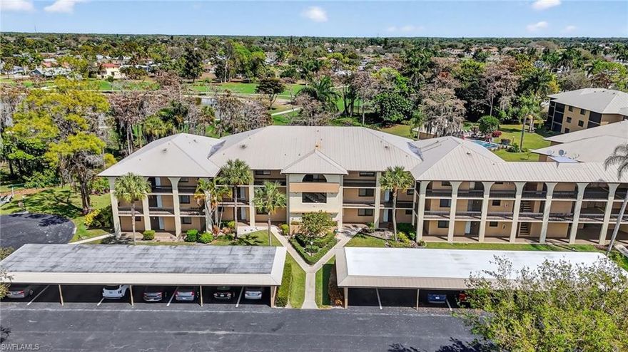 Don’t miss this rare opportunity to own a first-floor corner unit in the sought-after Cypress Gate community of Lely Golf Estates — a welcoming 55+ neighborhood.
This corner residence features tile flooring throughout the main living areas, cozy carpeted bedrooms, and an oversized primary suite with peaceful views overlooking the Hibiscus Golf Course.
Enjoy the convenience of a private carport with additional exterior storage, providing that extra space every homeowner appreciates. Plus, you’re just a short drive to Downtown Naples, beautiful Gulf beaches, and scenic local parks.
Comfort, views, and location come together here — a perfect place to relax and enjoy the Florida lifestyle