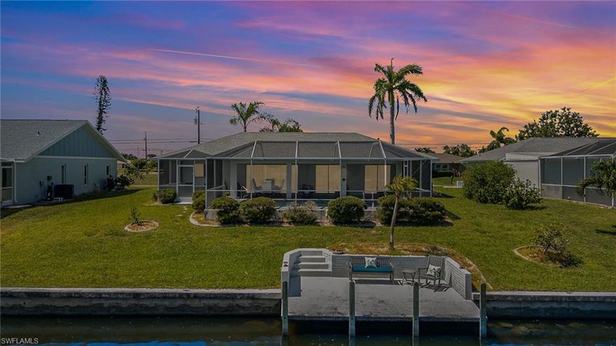 Escape to this stunning 3-bed / 2-bath pool home, perfectly situated on a serene Gulf access canal within a safe and friendly community. Whether you're seeking relaxation or adventure, this is the ultimate short-term rental for your next getaway.

Outdoor living here is at its best. Dive into the sparkling private pool or enjoy direct access to the Gulf of Mexico right from your backyard, perfect for bringing your boat or renting one locally. The spacious screened lanai is your personal outdoor sanctuary, featuring comfortable lounging, outdoor dining, and a BBQ grill. We even provide pool towels and floats for your enjoyment!

Inside, you'll find comfort and convenience at every turn. The fully outfitted kitchen is stocked with everything you need to prepare delicious meals. All three bedrooms offer tranquil retreats with plush bedding, and the two full bathrooms are meticulously prepared with fresh linens and essential toiletries. Stay connected and entertained with complimentary high-speed Wi-Fi and Smart TVs.

Nestled in a safe and peaceful neighborhood, you're just minutes away from SWFL’s vibrant dining scene, charming local shops, and pristine beaches. Book your dream Florida vacation today; your Gulf access pool home in Cape Coral is waiting to create lasting memories!