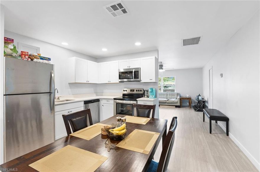 RENOVATED INVESTORS DREAM! Rarely Available Duplex in Sunny Acres, close to downtown Naples, Shopping, and the World famous beaches. The area is a hotspot for rentals! These two-bedroom, two-bathroom units are currently tenant-occupied with annual leases. The owner completed a complete renovation of the interior in the past year and a half. A large oversized backyard can be utilized for various activities for the tenant's pleasure or to build another structure - this lot is zoned for 6 units.