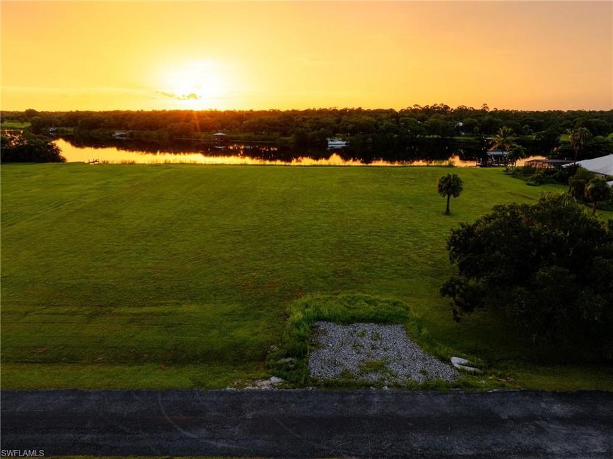Build your DREAM HOME on this OVERSIZED HOMESITE in Old Fort Denaud & EXPERIENCE THE GORGEOUS SUNSETS FROM YOUR BACKYARD ON THE INTRACOASTAL CALOOSAHATCHEE RIVER!! Old Fort Denaud consists of 1 acre sites with this site being two (1 acre) lots merged totaling 2+ acres! Deed restricted community of upscale homes.  Old Fort Denaud is located 1/2 mile off SR 80 and just 3 miles east from the Lee County Line.