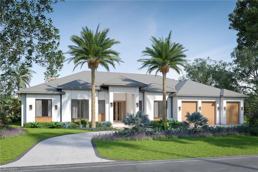 Spectacular new construction single story home located on an estate sized lot in Coquina Sands. Designed by Kukk Architecture and developed by Pere Development this home offers five bedrooms all ensuite on one level. This home boast a chefs inspired kitchen with beautiful custom cabinetry, large island with marble countertop, Wolf and subzero appliance package with fully equipped butler's pantry. Other features include European Oak floors, marble and tile baths, luton lighting system. Great room and lanai offers a seamless transition to the amazing outdoor entertaining area that has a summer kitchen, fire pit and Turkish shell stone deck. Exterior highlights include roll down screens and shutters, tropical IPE designs at the pool deck, exterior walls, bar, garage doors & outdoor shower. 3 car garage with circular paver drive. Quality finishes through out make this home a must see.