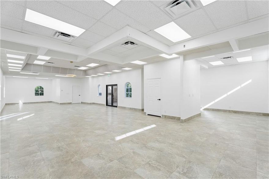 • Freshly Painted • 1 Office/Room, Kitchenette, 2 Bathrooms/1 Shower  • Coming to the area: Lehigh Acres Lee Tran Park & Ride, Arcland Self Storage, Ibis Landing, Sunniland Town Center CPD, Wildcat RPD, Chick-Fil-A, (2) Commercial/Retail Plazas • The property is located North of Lee Blvd., just  off Williams Ave. in the Town Lakes Commercial area.