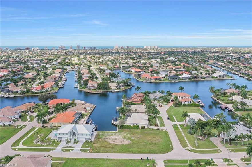 Nice over sized corner lot with long water views. Western exposure to enjoy sunsets all year-round. Boat access to the Gulf of Mexico through Roberts Bay. New seawall installed September 2020. Sewer assessment paid. Build your custom dream home today.