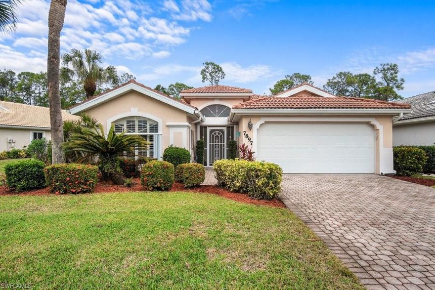 You'll want to jump at the opportunity to own a beautiful home in this highly desired neighborhood. Just bring your toothbrush and start enjoying the Florida winter surrounded by sunshine! This well kept home offers 3 bedrooms, 2 baths, open concept living and a large 2 car garage!  Enjoy the privacy of the gorgeous preserve views while entertaining on your oversized lanai. The Shores is a very active, low HOA community located close to the beaches, restaurants, shopping and schools.  There are activities for everyone, clubhouse & pool, bocce, pickleball, fitness center, sidewalks for your daily stroll, and more!