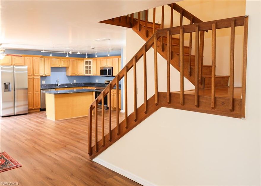 Move-In Ready & Beautifully Upgraded Townhome in Parkwoods!
Welcome to this stunning 3-bedroom, 2.5-bath residence offering 1,722 square feet of stylish, updated living space in the desirable Parkwoods Townhomes community. This home has been thoughtfully upgraded and is truly move-in ready! Enjoy peace of mind with a new roof and new 3-ton A/C system. The beautifully remodeled kitchen features granite countertops, a new stainless steel appliance package, and a generous layout perfect for everyday living and entertaining. Downstairs showcases new flooring, while the bathrooms have been refreshed with new cabinetry and granite countertops. A new wood fence enhances the private courtyard, creating the perfect outdoor retreat for dining, gardening, or relaxing. The entire interior has been freshly painted, offering a clean, modern feel throughout. The functional floor plan includes separate living, dining, and family areas, providing flexibility and space. Upstairs, two bedrooms feature sliders that open to private balconies overlooking the courtyard, adding charm and natural light. An oversized laundry room offers excellent storage and convenience. Two assigned parking spaces are included. Located in the heart of Fort Myers, Parkwoods Townhomes is close to shopping, dining, grocery stores, the popular Bell Tower Shops, and the renowned Barbara B. Mann Performing Arts Hall. With the aesthetic shingles project completed and no special assessment, major exterior updates are already taken care of—making this an exceptional opportunity for homeowners or investors seeking strong long-term value.