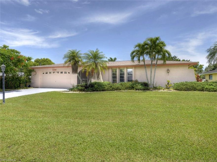 Finally!  A renovated POOL home in desirable Whiskey Creek that overlooks the golf course and is priced to sell.  This 3 bed 2 bath home features an over sized corner lot and large screened lanai with pool.   The home includes 2 living areas and  split bedrooms.  New stainless appliances, New paint, new bathrooms with Travertine floors, new carpeting.  This family home is move in ready.  New pool motor and filter.  Whiskey creek is a popular community in South Ft Myers close to schools, upscale dining and shopping, entertainment, the beaches, universities, hospitals and the international airport.  Golf is optional and pay as you play.