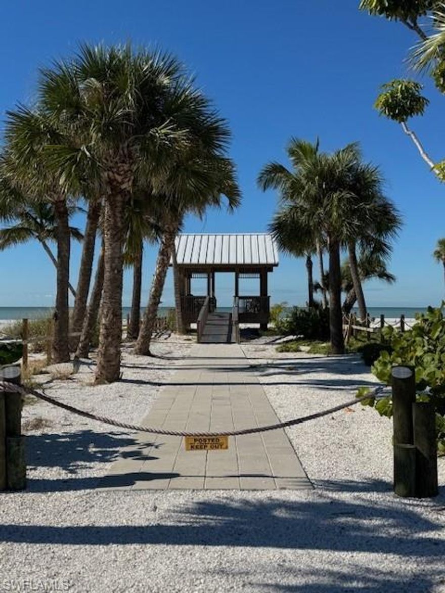Prime Fort Myers Beach lot in the exclusive GULF ISLAND MANOR subdivision. GULF ISLAND MANOR offers private beach access with Beachfront Pavilion and a bayfront park with Tiki Hut and Fishing Pier. This lot offers an exceptional opportunity for a Luxurious New Construction home in one of the most exclusive neighborhoods on FMB. This amazing 75' x 98' coastal lot, perfectly poised for an ELEVATED home offers an unparalleled opportunity to craft your ideal coastal retreat. A perfect location for those looking to relax and witness unlimited Sunsets. The NEW CONSTRUCTION ELEVATED HOME IN THE RENDERING IS NOT INCLUDED IN THE SALE PRICE OF THE LOT. Sample floor plans for this 5-bedroom home are also available, providing options and inspiration for creating your ideal coastal residence on Estero Island. The Builder introduction is available upon request. This is an ideal location offering unlimited sunset views and easy access to the Marina, Publix, Bars, Restaurants, Margaritaville, and more. Perfect opportunity to create your dream home in a vibrant coastal community. Whether you're looking to build your forever home or considering as a second home, this lot holds tremendous potential for appreciation. Fort Myers Beach is renowned for its laid-back atmosphere, vibrant community, and a plethora of recreational activities from water sports to beachfront dining, this location provides the perfect blend of relaxation and entertainment.