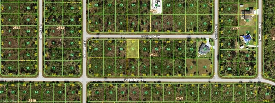 Nice lot with a southern rear exposure in fast developing Port Charlotte