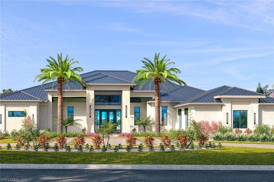 In Pine Ridge Estates Bonura Custom Homes, celebrated for its hospitality and custom craftsmanship, presents an elegant residence in collaboration with Clive Daniel Home. This testament to luxury and functionality caters to refined aesthetics. The estate is designed with the discerning homeowner in mind, featuring a chef's kitchen that caters to culinary exploration and a hidden butler's kitchen for seamless entertainment. The heart of the home is accentuated by a striking floor-to-ceiling glass wine room, merging form with function and serving as a focal point for gatherings. The outdoor area features a resort-style pool, spa and kitchen in lush surroundings. Enhanced by city water. A luxurious two-story guest house with a two-car private garage and elevator highlights Bonura's dedication to indulgent spaces and bespoke quality, ensuring guest privacy and comfort. This home is more than just a living space, it's a haven of sophistication and tranquility. It offers a unique chance to embrace a lifestyle defined by luxury, comfort and impeccable design in one of Florida's most sought-after communities. Close to beaches, 5th Avenue, Artis Naples, nightlife and shopping.