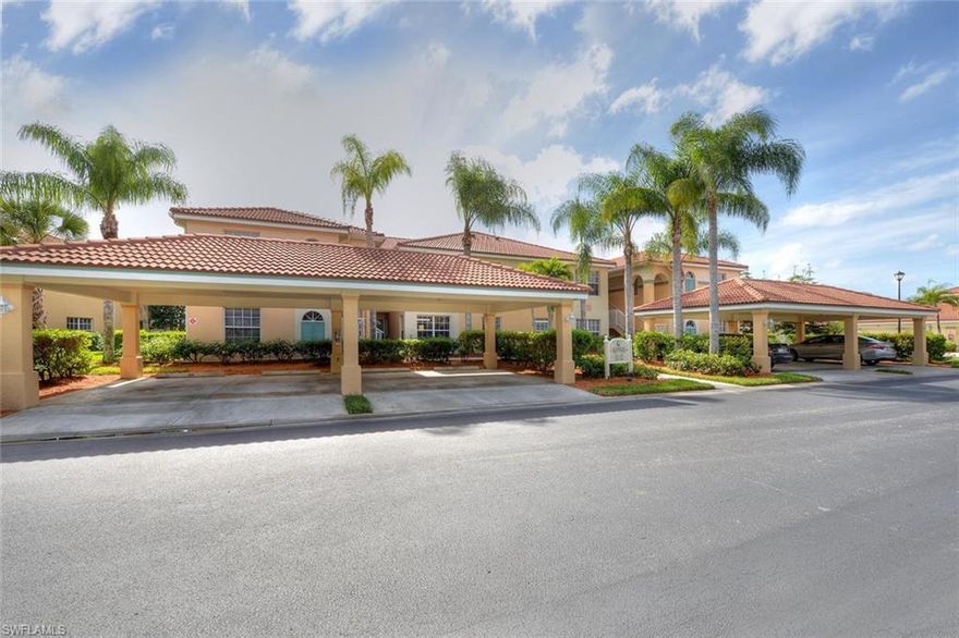 Immaculately maintained, first-floor condo located in the desirable Lighthouse Bay at the Brooks community. One owner condo that has been well cared for since day one. 2 bedrooms, 2 full baths, and an open den area ideal for a home office or second sitting area. Includes carpet throughout the main living area, and tile in the kitchen, bathrooms, and lanai. large windows and sliding glass doors in both the living room and the master bedroom. This condo has wonderful Southern Lake views to capture SWFL's breathtaking sunsets from the screened-in lanai. Enjoy the convenience of being just steps from some of the community's satellite amenities. Lighthouse Bay Amenities include - 5 Pools, including Lap, Tennis with Pro and Program, Bocce Program, Clubhouse, Library, Exercise Center, Arts and Learning Center, Boats, Gardens, Fishing and more. The Brooks Commons Club Bronze Membership also is included. The Condo is located very close to Winn Dixie Market Center (walking distance), Coconut Point Mall, Beaches, Outlet Malls, and only 20 minutes from Southwest Florida International Airport.