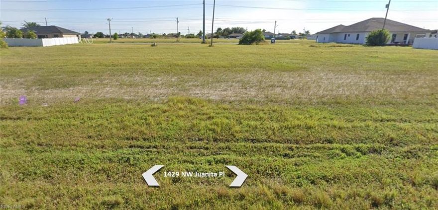 Great opportunity to purchase a homesite with an eastern exposure in an X flood zone (not requiring flood insurance) in the heart of the city of Cape Coral. The property is cleared and ready to build on. The homesite is located just off Santa Barbara Blvd, which gives you quick access to shopping, dining, schools, places of entertainment, and major roads leading to the cities of Fort Myers, Sanibel, Captiva and their beaches.  Whether you are ready to build now or prefer to hold the property as a future investment, this is a property you should seriously look at.