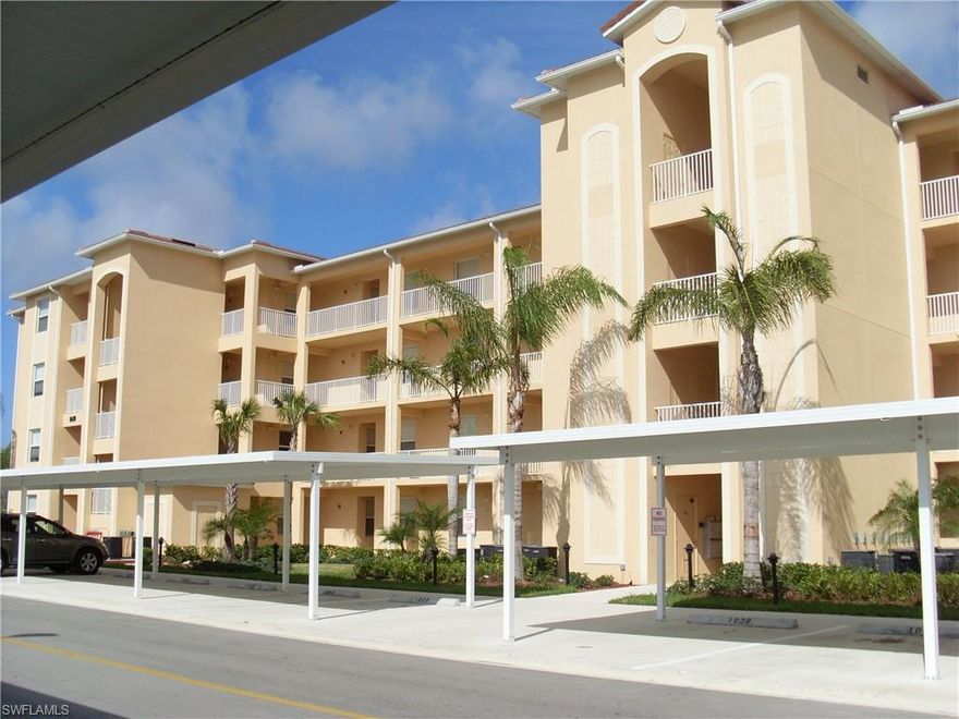 Beautiful third floor two bedrooms/two bathroom split plan condo in cozy Estero, Florida. Spacious living area and kitchen with an eat-in breakfast nook and separate breakfast bar. Full appliance package includes Refrigerator/Freezer, Range, Microwave, Dishwasher and full size, side-by-side, Washer/Dryer in unit. Carpet and Tile flooring throughout. This gated community offers a clubhouse with fitness center, pool & spa.
Basic cable, water/sewer/trash, and exterior pest control included. Exterior storage and covered parking. Lakeview with mesmerizing water feature. Common elevator in building. New HVAC system, new washer and new garbage disposal installed 2025. First month rent and security deposit due prior to move-in.
Application fee $100 adults over 18 y/o. Credit, criminal background. rental history and income checked. Minimum credit score 650 please. HOA application fee $100 PER UNIT, background check $50 EACH ADULT and one-time trash fee $100 with a 10-day processing time. NO PETS.