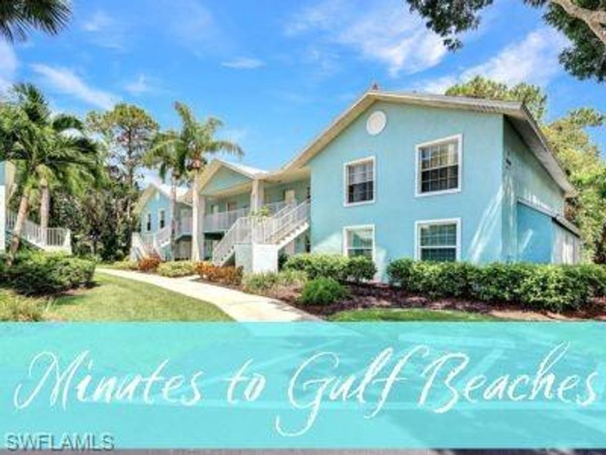 Discover the epitome of Florida living in this delightful residence nestled within a serene gated community in Bonita Springs. Step inside to find a meticulously maintained interior that has been thoughtfully designed for modern comfort, including durable bamboo flooring in the main living area.. The kitchen boasts brand-new appliances, including a refrigerator and dishwasher and A/C Nov 2021  - Appx $8,000 value. Your safety is prioritized with newly installed fire alarms, providing peace of mind for you and your loved ones. Fresh paint in many rooms lending an inviting ambiance. The residence is strategically positioned at the back of the community, providing a picturesque tree top view that creates a sense of calm & seclusion. This property not only offers a beautiful living space but also additional storage, designated parking spot and this incredible value has rather low quarterly fees. Residents of enjoy exclusive access to amenities such as a refreshing pool, tennis courts, and bocce courts. Close Attractions to enjoy Bonita Springs Poker Room is a half mile away, Barefoot Beach is 4.5 miles away, Coconut Point Mall is 7 miles away and RSW airport is 17 miles away.