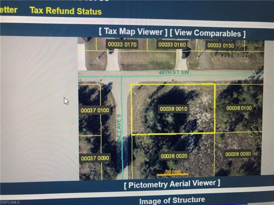 CORNER LOT IN A POPULATED AREA
READY TO BUILD