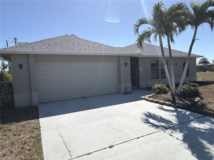 Presenting 3723 Pelican Blvd, a 4BD/2BA/2CG Pool Home in Coveted SW Cape Coral! NOT IN A FLOOD ZONE! This Well-Maintained Home is Centrally Located Near Cape Coral Parkway & the Heart of Downtown. Minutes From Shopping, Dining & Entertainment. The Open Layout Boasts a Great Room/Dining/Kitchen Area Overlooking the Lovely Caged Lanai and Pool. The Kitchen Has Endless Countertops & Storage Space & Includes a High-Top Breakfast Bar w/Eat-in Seating. All Four Bedrooms are Generously Sized & the Primary Has its Own Ensuite Bath! 
A Wonderful Opportunity in a Great Location. This One's a Must-See! Schedule Your Private Showing Today!