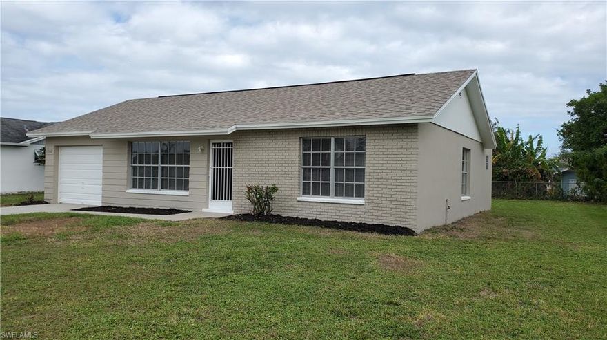 **BEAUTIFULLY REMODELED HOME IN GARDENS OF GULF COVE!**This is just like moving into a brand new home! Everything is done for you!  Located on a quiet street in one of Port Charlottes finest areas, no expense was sparred on this home! Brand new roof w/ 30-year dimensional shingles. New custom 2-tone paint inside & out.  Inside is 100% all new modern high-quality wood-laminate flooring and everything is finished in beautiful grey-white décor. Kitchen cabinets were refinished featuring new hardware, laminate counters & stainless-steel sink + faucet. Bedrooms are nice sized, feature new raised panel entry doors + brushed nickel hardware. Both baths are completely new w/ new tubs, custom tile surrounds, showers, toilets, sinks, mirrors, lighting and towel bars. Florida room is very large and finished w/ a high wear grey indoor/outdoor carpeting so everything matches beautifully. New lighting & ceiling fans + all new switches & outlets. Garage redone w/ epoxy floor finish, new washer/dryer hookups and new water heater.  Brand-new high efficiency HVAC system. There’s a community POOL and rec building for your use too!