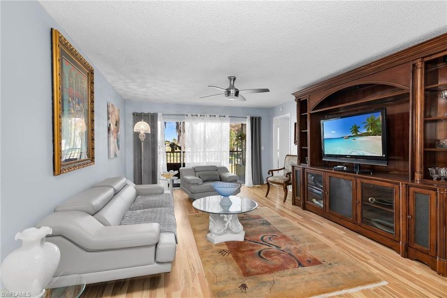 Step into comfort and convenience in this beautifully maintained condo where the building and grounds are truly immaculate. Enjoy easy access with a common elevator, plus the added bonus of carport and extra storage for all your beach and lifestyle gear. This fully furnished, specious, second floor unit awaits a new owner. Relax and unwind on your screened lanai featuring peaceful views of the community pool, lush courtyard, and the golf course set alongside a tranquil lake — the perfect backdrop for your morning coffee or evening sunset.
Location truly seals the deal — just off Tamiami Trail and close to fantastic dining, shopping, and entertainment. Plus, you’re only minutes from Marco Island beaches and downtown Naples. Why rent when you can own your own slice of paradise?