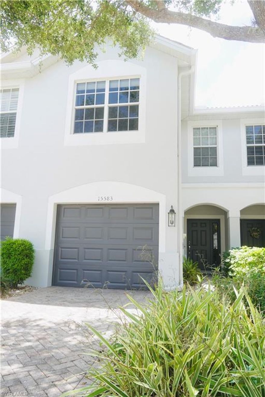 Wonderful townhouse in a prime North Naples location. This home features an open floor plan with 1,580 square feet, 3 bedrooms, 2.5 bathrooms, and a 1-car garage. Recent updates include new stainless steel appliances, a water heater less than one year old, and a newer garage door motor. The community has brand-new roofs and carpet in the second floor throughout. Enjoy privacy from the Patio with a peaceful southern preserve view. Low HOA fees include cable, reserves, landscaping, insurance, and more.
Milano amenities include a community pool and spa, tennis courts, basketball court, walking and biking paths, and barbecue grills. An exceptional value in North Naples.
