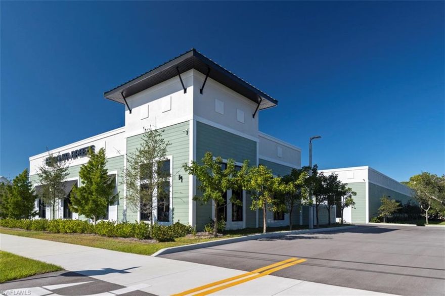 Discover Bonita Breeze Auto Condos, an unparalleled luxury storage experience designed for the discerning collector. Located on Bonita Beach Rd less than 1 mile from the beachfront, Complex of meticulously crafted buildings house 25 exclusive, climate-controlled commercial condominium units, perfect for safeguarding your prized cars, boats, RVs, or other personal treasures. All owners have 24 hour gate access. Presently Unit 203 is available (20'W x 43'L-860 sqft) with a 12' x 12' commercial hurricane rated garage door, providing ample room for a variety of vehicles and collectibles. These premium units offer a suite of top-tier amenities : epoxy finished flecked flooring, high-speed internet availability , cable TV compatibility, insulated walls, and a versatile open space concept. Unit 203 features a full bathroom and a mezzanine loft space, ensuring the utmost convenience and luxury transforming your space into the ultimate man cave sanctum, ideal for hosting game views, cruise-in gatherings, and all other social activities that you may dream up. Indulge in the ultimate sanctuary for your valuable assets, where security, comfort, and sophistication meet. Peace of Mind knowing your prized autos are protected is worthwhile as the complex did not suffer any water or wind damage during historical Hurricane Ian. ("X" Flood Zone)