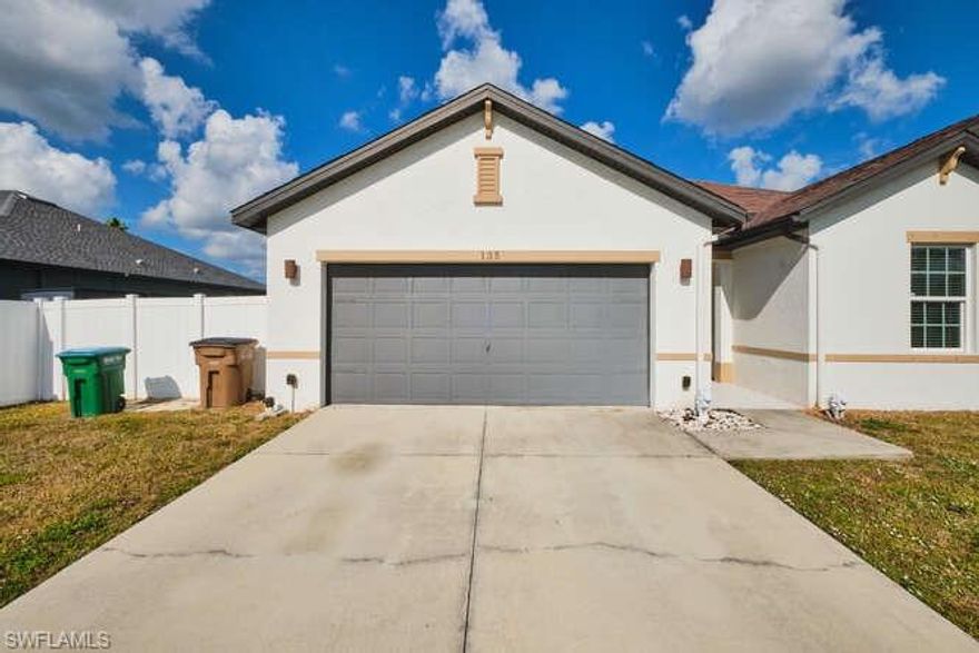 Highest and Best offer Due by Monday 4/27/2026. As is Investor Special...Welcome to this move-in ready 4-bedroom, 2-bath home offering over 2,000 square feet of living space in the highly desirable Southwest area of Cape Coral. Built in 2015, this well-maintained home features a spacious open-concept layout designed for comfortable everyday living and entertaining. The bright and inviting living area flows seamlessly into the kitchen and dining space, creating the perfect gathering area for family and guests. The kitchen offers ample cabinetry, generous counter space, and a functional layout ideal for cooking and hosting. The split-bedroom floor plan provides privacy, with a spacious primary suite featuring a walk-in closet and private bathroom, while three additional bedrooms offer flexibility for guests, a home office, or growing families. Step outside to the fully fenced backyard, perfect for pets, outdoor entertaining, or creating your dream outdoor living space. The large lot offers plenty of room to add a future pool, making it an excellent long-term investment for Florida living. One of the biggest advantages of this property is its NO FLOOD ZONE location, helping keep insurance costs lower for buyers. Conveniently located near shopping, restaurants, schools, and major roadways, this home offers easy access to everything that makes Cape Coral such a popular place to live. Whether you’re looking for a primary residence, seasonal home, or investment property, this spacious and well-located home is an excellent opportunity. Schedule your private showing today.