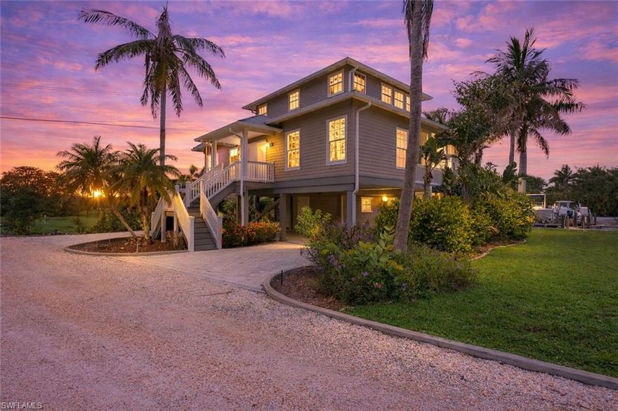 Discover a beautifully elevated island retreat in the exclusive Bocilla Island Club. This 3-bedroom, 3-bath home  blends charm and convenience, nestled on stilts with scenic water views. Bathed in natural light, its beachy LVP flooring and open layout provide a welcoming, comfortable living environment.

Step outside to an unbeatable recreational haven. A deep-water boat slip awaits within the community marina, offering seamless access to the Gulf’s best fishing spots and laid-back island escapes. Deep water boat lift included which fits a 10,000 lb boat and is bunked for a cat or V-hull.  No low bridges—just saltwater freedom.

Enjoy amenities typically reserved for luxury resorts: two heated pools, tennis and shuffleboard courts, community boat ramp, club room, outdoor grilling areas, and a 400-ft private fishing pier under awe-inspiring sunsets.

This is the ONLY single-family home in Bocilla Island Club, making this a rare opportunity.  The home is being sold beautifully furnished and ready to you or your renters.

The home comes with a new roof and A/C, ensuring modern comfort and peace of mind. Whether you're kayaking from the private beach, casting rods from the pier, or simply relaxing with a coastal breeze, this residence delivers an unmatched Florida lifestyle.  Just a boat ride away from some of the best fishing in the world, along with Cayo Costa, North Captiva and Boca Grande.