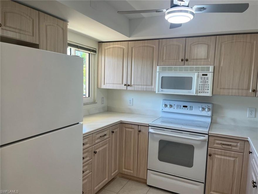 Come see this meticulous clean condo!!  The unit has a fresh coat of paint throughout, brand new carpet in the main living area and both bedrooms.  In the kitchen there is plenty of cabinet space and pull-out shelves in the pantry cabinet.  New Fan/Light too.  Primary bedroom has ensuite bathroom with walk-in shower.  Full size washer and dryer.  Impact Resistant Windows and Hurricane Shutters for your added protection.  Gorgeous views of the golf course and lake. Unit also comes with Car Port Space and Golf Cart Space all included!!
This is a 55+ Gated Community is peacefully set in the middle of everything there is to do in South Fort Myers. Close to RSW International Airport, and Punta Gorda Airport which offers you options for you to frequent this as your seasonal home or if you intend to live full time. Golfing is Bundled in your Fees for 2 Owners to Play as you Desire. Putting Green, Driving Range. 6 Tennis Courts, Pickleball, Bocce Ball or Shuffleboard. Many Cards and Game Groups, Planned lifestyle events and outings. Live Music events and Entertainment brought in for you and your guests. "Tee Room" Restaurant/Bar, Great Neighbors and Social Support. Close to shopping, restaurants, everything you need is here or just outside our gates. Condo fees cover all your amenities plus your internet/cable, water, sewer, trash removal, lawn maintenance, you pay your electricity. Great fun, friendly community!