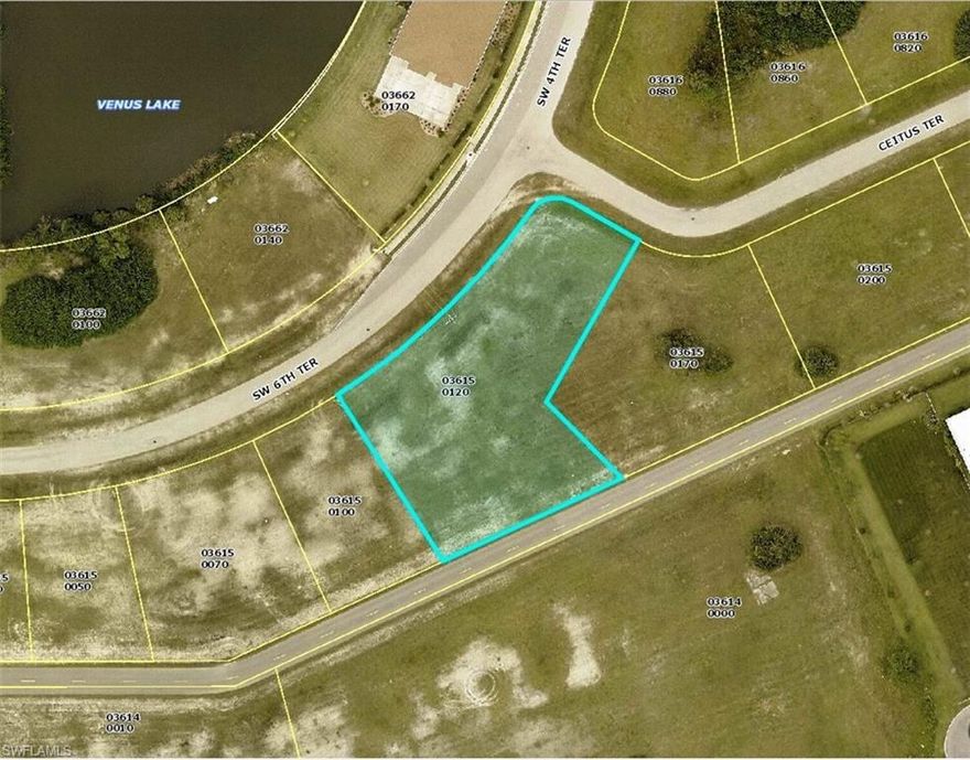 Come and get this commercial lot to put your business in place on this superb location!   Next door to ALDI and FARMER JOE'S, just across from the new USPS main office -currently being built- in this upcoming and very popular region.  Sold together with 1462 Ceitus Terrace -different owner MLS # 222032120- as a package will make a total of 1.33 acre 
Property layout is shown on the sign posted there