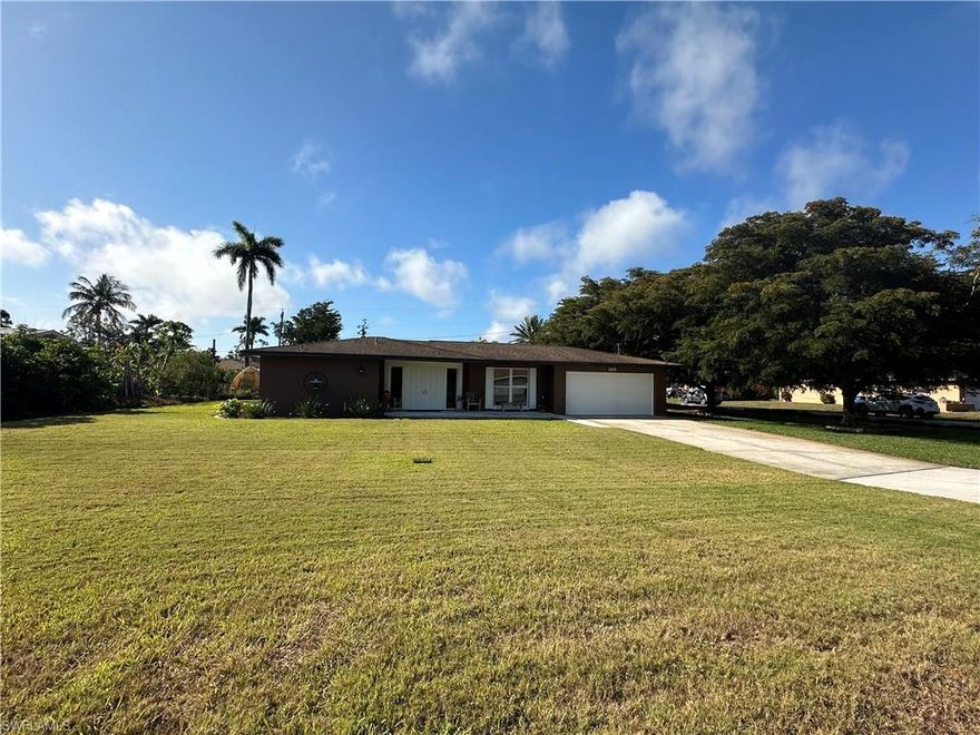 SELLER REQUESTING TO TAKE BACK UP OFFERS!!!!  ~ Perfect Central Location Pool Home Located in the Villa's ~ 3 Bedrooms, All with Walk In Closet's ~ 2 Full Updated Bathrooms (Pool Bath) ~ 2 Car Garage ~ 1,857 Sq Ft of Living Area Under Air ~ Offers Sunken Living Room & A Family Room ~ Exterior Hurricane Windows ~ Luxury Vinyl Tile Throughout ~ Solid Double Entry Doors ~ Pocket Sliding Doors in Living Room Open to the Enormous Fully Screened Resurfaced Pool/Lanai Area ~ Concrete Privacy Wall Surrounds the Entire Salt Water Pool Enclosure ~ Master Bedroom has Integrated Double Doors Leading to Raised Deck and Hot Tub/Jacuzzi with Retractable Awning ~ New Carpet in Master Bedroom ~ Updated Master Bathroom Offers a Huge Walk In Shower ~ Kitchen has Hickory Pull Out Cabinets ~ Corian Countertops & Stone Backsplash ~ Pantry ~ Formal Dining Room/Office/Den/Playroom ~ Central Water & Sewer, Irrigation on Well ~ Recessed Lighting Throughout ~ Solar Hot Water Heater ~ Even a Greenhouse & Garden Bed ~ Mature Fruit Producing Avocado Tree ~ Raised Spacious 8' x 14' Shed ~ Completely Rebuilt AC 2024 ~ All Duct Work Replaced ~ Mature Landscaping ~ Extremely Well Maintained Home ~ Close to Everything, Shopping, Dining, Schools, Parks, Beaches, Downtown Ft Myers, Cape Coral, US 41 & I 75.
So Honey, Don't Delay Let's Make Our Offer Today!!