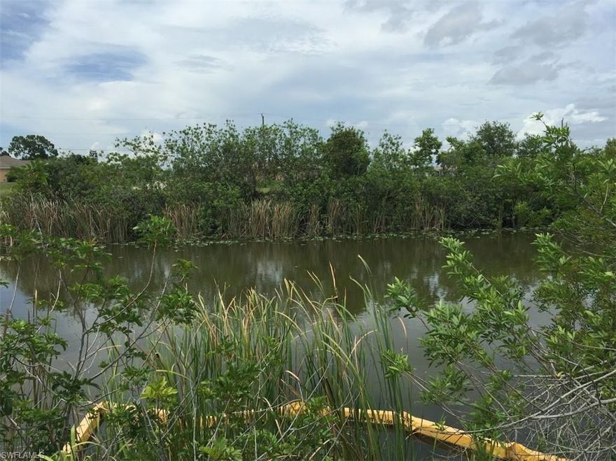 Beautiful triple fresh water canal lot 0.36 acres, 15,638 sqft of property, 125 ft x 125  ft , cleared and ready for your dream house! City water and sewer service may be available soon and part of the assessment is paid. Buyer to assume the remaining balance. Great location in Cape Coral and perfect to build your dream home on it. No restrictions on time to build and no association fees. Close located to Sun Splash Family Waterpark, Cape Coral is short driving distance to Fort Myers beaches, Sanibel, Captiva and Bokeelia Islands, Sport Complex, Yacht Club Community Park, Happy's Family Fun Center, Gator's Mike 's Family Fun Park, Malls, entertainment centers, schools, hospitals, airport and all the beautiful places SW Florida has to offer! Bring your offer today! Come enjoy Florida living and weather! Seller also has for sale four lots at $8900/ each in Lehigh Acres and will discount for bulk sales. See MLS # 220057760, 220057223, 220057763, 220057762 for 161 Bell Blvd. , 1145 Milwaukee Blvd, 4603 Ruth Ave N and 6004 Laura Ave N, Lehigh Acres.