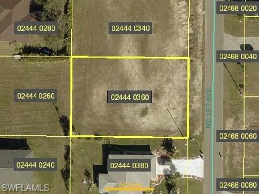 DISCOUNTED BEAUTIFUL LOT CONNECTED TO ALL CITY UTILITIES!!!  Discover this spacious vacant lot located in the rapidly developing northeast corridor of Cape Coral. The property offers ample space for a single-family residence. Just minutes from shopping, dining, schools, and parks, it’s the perfect canvas for your Florida dream home. Whether you're a builder, investor, or future homeowner, this parcel is a smart buy in an up-and-coming area.