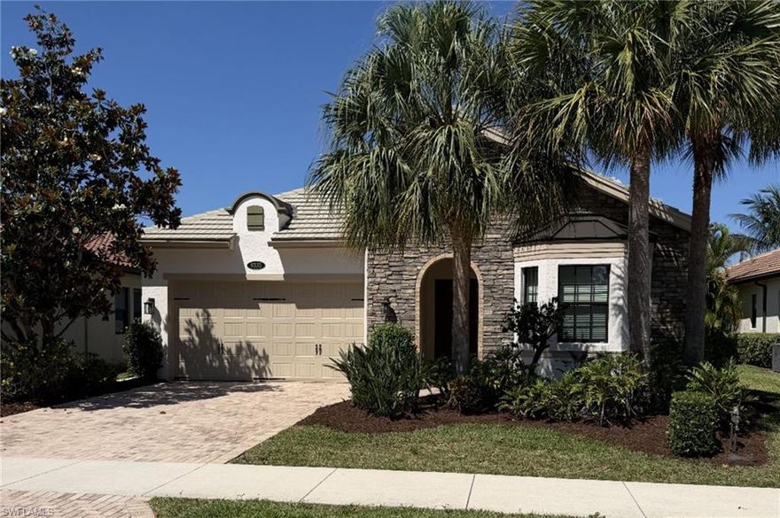 This is it!  A beautiful custom built Standard Pacific home with new exterior paint.  Situated on a lake front lot providing great sunset views.  The open floor plan with modern elegance and every day comfort boast 3 bedrooms, 3 bathrooms, den with built in custom cabinetry, 2 car garage with overhead storage.  Perfect for entertaining family and guest.  Custom features and upgrades include elevated ceilings, 8 ft interior doors, crown molding, stunning cabinetry and hardware, upscale window treatments and blinds, large chef's kitchen, double ovens, ceramic cook top, granite counter tops, extra large island, Kitchen Aid, Bosch and Whirlpool stainless appliances, luxurious en-suite master bath with a large walk in shower, soaking tub, oversized linen and walk-in closets - all this plus so much more. (Schedule your private showing today).  Bent Creek Preserve is a gated north Naples community resort style amenities close to Naples finest beaches, shopping, and dining.