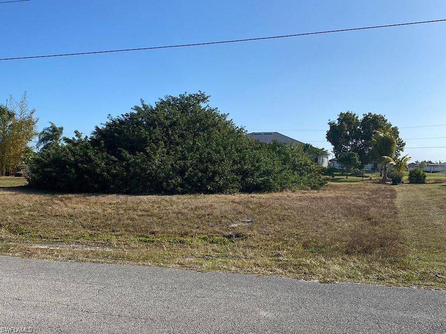 Build your dream home on this ideal vacant lot. This property is located in a great rapidly growing neighborhood of Cape Coral and is close to shopping, schools, golf course, etc