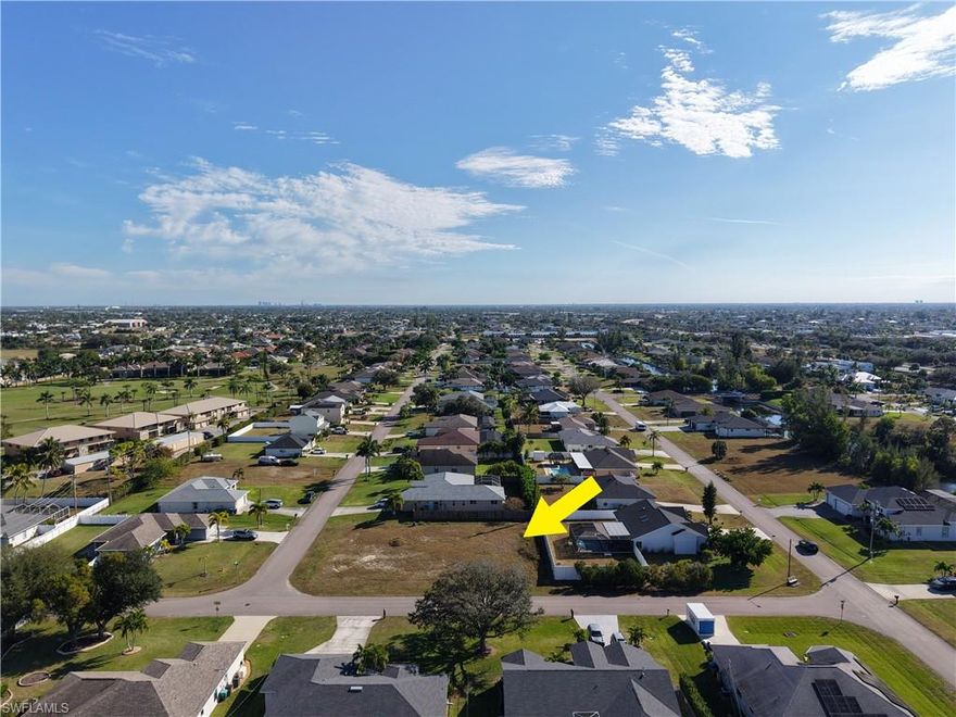 Build your dream home on this vacant oversized residential corner lot located  in a desirable and rapidly growing area of Cape Coral. This cleared lot offers a fantastic opportunity for a custom new build or future investment. 

Surrounded by newer homes and ongoing development, the property is conveniently located near shopping, dining, schools, parks, and major roadways, with easy access to Fort Myers and surrounding areas. Enjoy golfing? Palmetto-Pine Country Club is a short 3 minute drive from the property and offer public tee times as well as annual memberships. 

Whether you’re a builder, investor, or future homeowner, this lot offers excellent potential in a sought-after neighborhood of Southwest Florida.