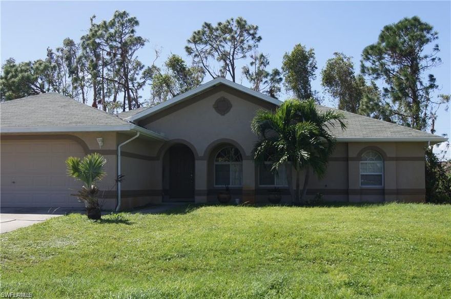 New installed roof completed in July 2019. This home is located for those looking to be close to I-75, Tamiami Trail, Gulf Coast University, Shopping, restaurants and just minutes from the airport.