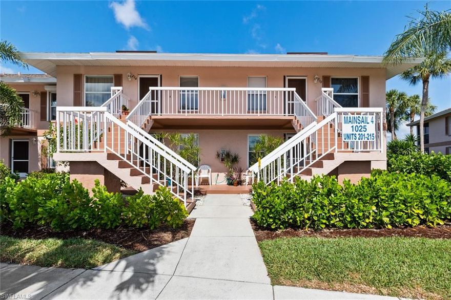 IMPECCABLE 2nd floor 2BR/2BA beauty that showcases a wide open water view! Nature lovers will appreciate this serene preserve setting. The impressive kitchen presents beautiful custom cabinetry, granite, and stainless appliances. Tile flooring set on a diagonal extends into the DR and LR that feature beautiful finishes and furnishings. Step out into the tiled/screened lanai, the perfect setting for enjoying a colorful sunset. Practical features include manual storm shutters and a washer and dryer. French doors open into the guest bedroom with custom built-ins. The master suite offers French doors that open out to the lanai and a walk-in closet. Mainsail offers 2 waterfront pools (one of which is screened), tennis courts and assigned parking.This is South West Florida Coastal Living to enjoy, the water views and be close to nature with scenic sights of Rookery Bay.  Whether it be watching the sea birds, or jumping fish, you will ENJOY this get away home.  Views from screened in Lanai, Master Bedroom, and open living areas. 2 bedroom and 2 bath give ample space for relaxing. Close to Marco and Naples for shopping, dining and just 5.5 miles to Marco Islands Tigertail Beach