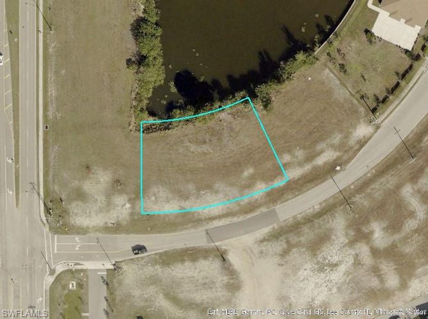 Large oversize waterfront commercial lot in growing commercial area. Just off Chiquita Blvd. and Pine Island Road. The commercial growth along the Pine Island corridor has been incredible. Grab this lot while you can for immediate development or future investment.