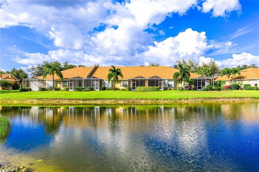 RARE FIND,  LAKE FRONT  WITH ATTACHED GARAGE,  that  backs up to Arrow Head golf course and lake for a world class view. This home boasts of numerous upgrades to include custom full length mirrors,  crown molding and chair rail , neutral paint job, window treatments, ceiling fans, storage, newer HVAC & water tank. For those of you who are golfers, Heritage Greens is a golf community on a public course designed by Gordon Lewis. So you get to golf without the high community golf assessments & memberships, you pay as you golf. Finally, this community has 2 pools, and a hot tub, tennis courts, a play ground, a bar grill, and a pro shop. FHA, USDA, VA