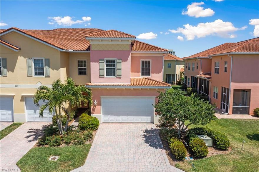 MULTIPLE OFFERS HIGHEST AND BEST DUE BY FRIDAY 4/15 AT 8:00 PM. Welcome to Sail Harbour. This well kept corner unit offers 3 bedrooms. 2.5 bathrooms, and over 1,900 square feet of living space. With a bright and open floor plan you'll have plenty of space for entertainment. The kitchen offers ample countertop space and an expansive walk in pantry. Off the living room the lanai overlooks a beautiful landscaped area. The upstairs master bedroom offers a large ensuite bath as well as an expansive walk in closet. With tons of storage and a 2 car garage, this unit lives like a single family home. Updates throughout include, tile flooring in the living space, impact windows, and much more. Sail Harbour, one of the best communities in the area, offers a gated entry and a beautiful community pool. Situated in one of the most sought after locations in Southwest Florida, you'll enjoy quick access to Sanibel Island, Fort Myers Beach, and lots of shopping and dining options. Act fast, this one won't last!