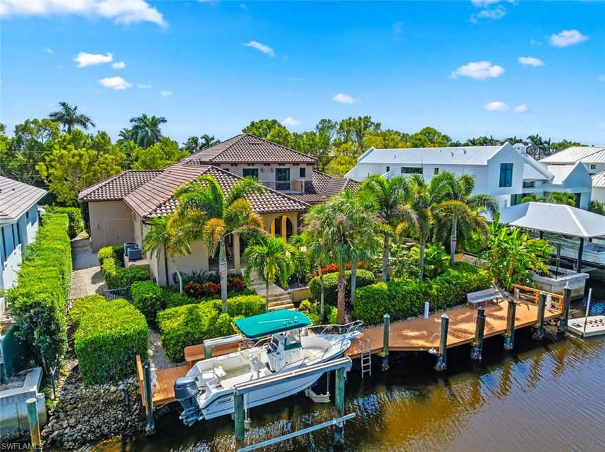 Nestled downtown in the lush environs of 18th Avenue South in Aqualane Shores, this beautifully finished, elegant and roomy home exudes the Naples lifestyle! Boasting all the amenities, finishes, character and charm, while being located just steps to all that downtown Naples has to offer. Third Street South and the sugar sand beaches are a short stroll from your residence as well as direct boating access to the Gulf of America and beyond! This is an amazing opportunity in Aqualane Shores!