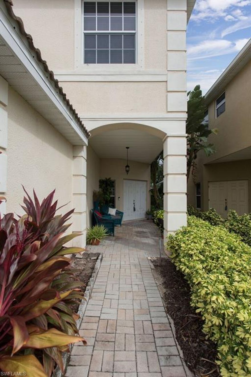 Grande Mediterranean Style Home located in prestigious Royal Palm boulevard lined Monterey at Laguna Lakes with 8 fresh water lakes bordering nature preserves. Luxurious amenities include breathtaking Infiniti Pool and Spa with waterfront lake view, amazing clubhouse with state of the art fitness center, soft tennis courts, volley and pickle ball courts and if you like fishing...a community pier. Inviting portico and double door entrance to massive great room and formal dining. Thoughtful open air exhibition style kitchen with premium stainless steel appliances adjoin a cozy family room and family dining. Convenient 1/2 bath and indoor laundry to garage. Rich laminate flooring, volume ceilings and huge patio sliders that blur interior and exterior living to garden screened lanai. Stately staircase to 4 generous bedrooms and 3 bathrooms include a large private master suite with en suite that rivals most 5 star spas plus large walk in closets. Large windows throughout this home allow natural bright Florida light. Conveniently located minutes to Sanibel, Ft Myers Beach, RSW Airport, hospitals, dining...you name it and you are just minutes away.