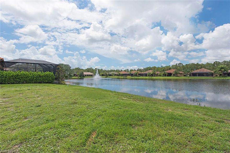 Here’s your chance to build a custom home on the only remaining south facing, lake view home site left in Black Bear Ridge. The beautiful, private, gated North Naples community of only 100 homes, has a clubhouse, fitness center, community pool and children’s playground all located in the desirable Gulf Coast School District and just minutes away from the Mercato and Vanderbilt Beach. Very low HOA fees which includes Xfinity high speed internet, cable, irrigation and lawn services. This lot is conveniently located just off Vanderbilt Beach Road and Collier Boulevard.