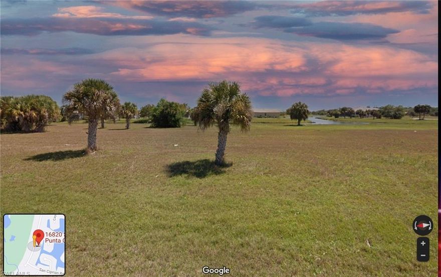 THIS LISTING INCLUDES LOTS 16820 & 16830 This two lot property measuring almost 1 acre is zone for up to 15 units, nice and quiet area you can also build 2 single family homes and enjoy the beautiful sunrise or sunset from the comfort of your waterfront property. There are many amenities like a park with picnic tables, playground., and a community canoe or kayak launch, allowing access to Charlotte Harbor. Burnt Store Lakes is adjacent to Burnt Store
Marina offering a marina with dockage or dry storage, 2 restaurants, & 27-hole executive golf course.