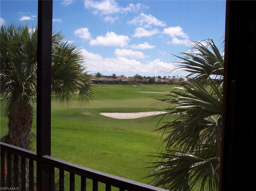 CHECK OUT THE SPECTACULAR VIEW ! Beautiful three bedroom Upper Coach Home is being offered turnkey furnished . Just bring your clothing this seller is also including two bicycles and beach chairs. Relax or dine in your large lanai while enjoying the spectacular view of the water and golf green. Located a short distance to one of the satellite pools in this community. .Heritage Bay is Southwest Florida's premiere bundled country club featuring a 27 hole Lewis-Azinger designed course providing three nines, artfully set out from the clubhouse allowing for play in any combination. 7 Har Tru tennis course, pickle ball courts, resort style pool with chickee bar, and an 8000 sq ft fitness center. The 27000 sq ft clubhouse offers casual and fine dining, PGA staffed pro shop, lockers and a billiard room. Membership is included and there are no initiation fees. This is the Lifestyle you have been looking for and deserve.