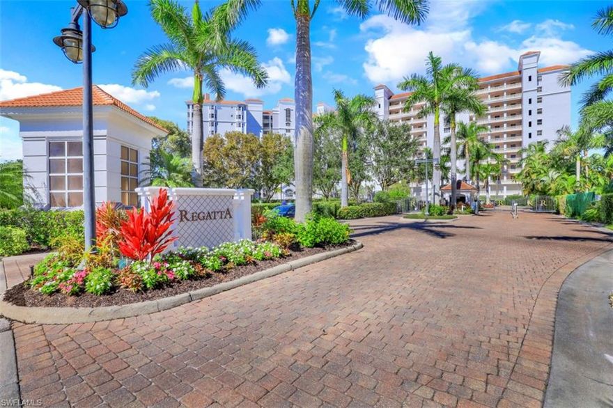 This bright and cheerful Regatta condo is perfectly poised for enjoying serene lanai sunsets while overlooking the resort-style pool or taking a short stroll to the beach. A solid rental history and fantastic waterfront location make this unit an excellent option for a Naples vacation home. Spacious floor plan with updated kitchen including stainless appliances, granite counters, newer AC and hot water tank. To top it all off, Regatta is one of the only PET-FRIENDLY gated communities in the Vanderbilt Beach area and is known for incredible amenities such as a resort-style pool, fitness rooms, grilling area, 55- slip marina, fishing, hot tub, as well as a guard-gated entry and onsite management. All buildings in the community are also being repainted to offer a fresh new look. Regatta's extraordinary location is near Vanderbilt Beach and Delnor Wiggins state park, a community park with tennis and pickle ball, a library, and the world-class Ritz-Carlton resort, a movie theater, and restaurants.