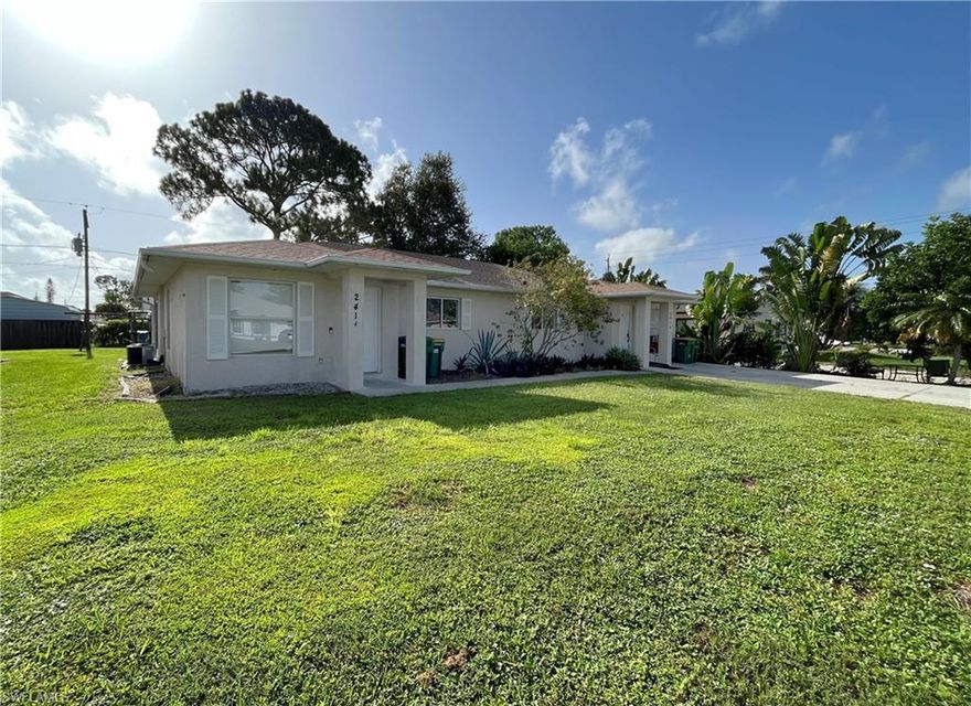 DUPLEX IS TENANT OCCUPIED SO PLEASE ALLOW 24 HOURS NOTICE TO MAKE APPOINTMENT. 
AS MUCH AS I WOULD LIKE TO, I JUST CAN'T ACCOMODATE SHORT TERM SHOWINGS.

This unit is a duplex in the popular Golden Gate area. Each side of the duplex consists of two bedrooms and two baths. So combining both units together, that would be 4 bedrooms and 4 baths total.  It is very easy to rent since there is a great demand for clean two-bedroom two bath units in Naples. Golden Gate city is a neighborhood in Naples, Florida. Golden Gate city features midsize homes, duplexes and other multi-family living developments that are reasonably priced. The community dates back to 1967 and has continued to develop over the years. Currently Air BnB is widely used here in Collier County. This could be very fine income source for the new owners at a much higher rate than the current annual rental rates. The owner recently put a new roof on the property and selected the best quality tiles. Additionally Unit A was recently  painted and is in pristine condition. The unit shows well.