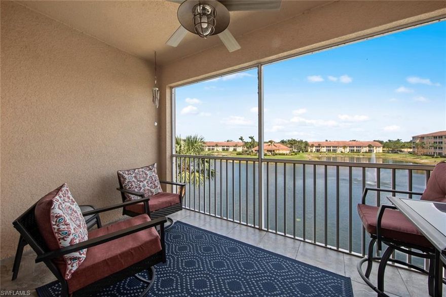 Incredible price in the heart of Estero! This updated condo is immaculate and ready for move-in so you can immediately begin enjoying the SWFL lifestyle! HomeShield Home Warranty will be transferred to new owner for total peace of mind. This condo offers 2 beds, 2 full baths, and a balcony with a gorgeous lake view. Impact Doors & Windows, tile & wood flooring throughout (no carpet!), stainless steel kitchen appliances, granite countertops, white cabinetry, neutral paint...are just a few highlights. Building has an elevator and unit has a spacious storage closet for added convenience. 30 day rentals are permitted (12x per year), which makes this a wonderful investment opportunity. The Osprey Cove community offers a community pool, fitness center, low fees and central Estero location WEST of I-75! Located between Ft. Myers and Naples just minutes from RSW Airport, FGCU, Hertz Arena, Miromar Outlets, Coconut Point Mall...this is a rare find at this price point! Secure your slice of paradise in time for season!