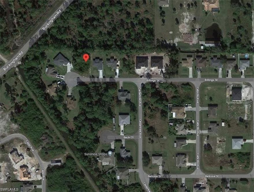 The start of your new home is here!  This lot is conveniently located just a short drive to everything. Easy access to Buckingham Rd. & Gunnery Rd., schools, hospital, grocery stores, and other amenities. A quick drive to RSW (Southwest International Airport), I-75, Fort Myers Beach, JetBlue Stadium, Hammond Stadium and restaurants. Hurry, this property will not last!